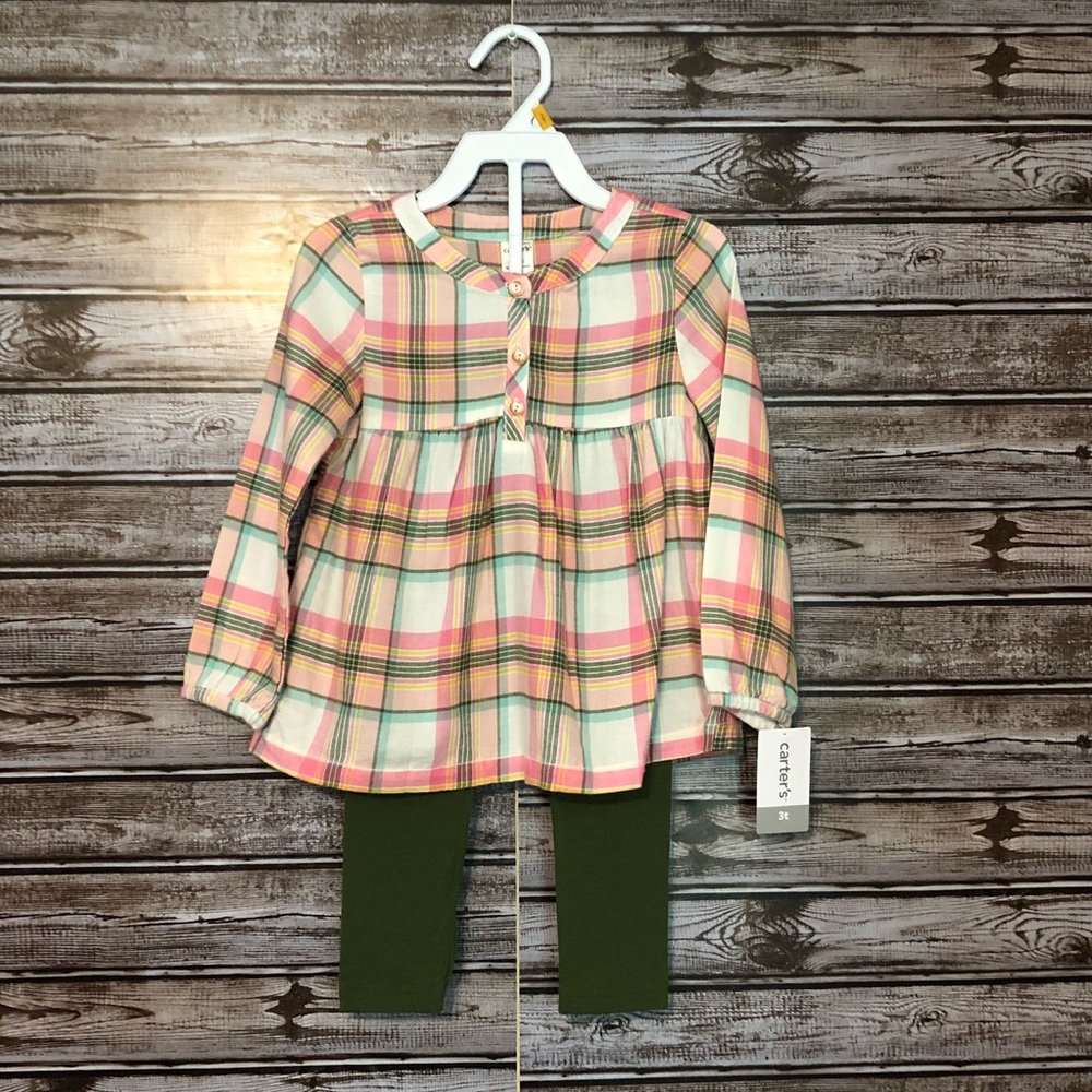 Carter’s | Flannel Top And Leggings | Size 3T